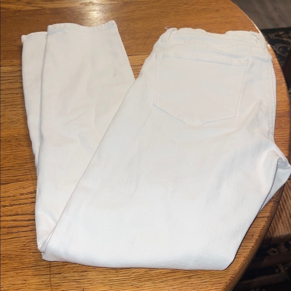 Frame Denim Women's Crisp White Le Skinny de Jeanne Crop Jeans 25 - Picture 8 of 12